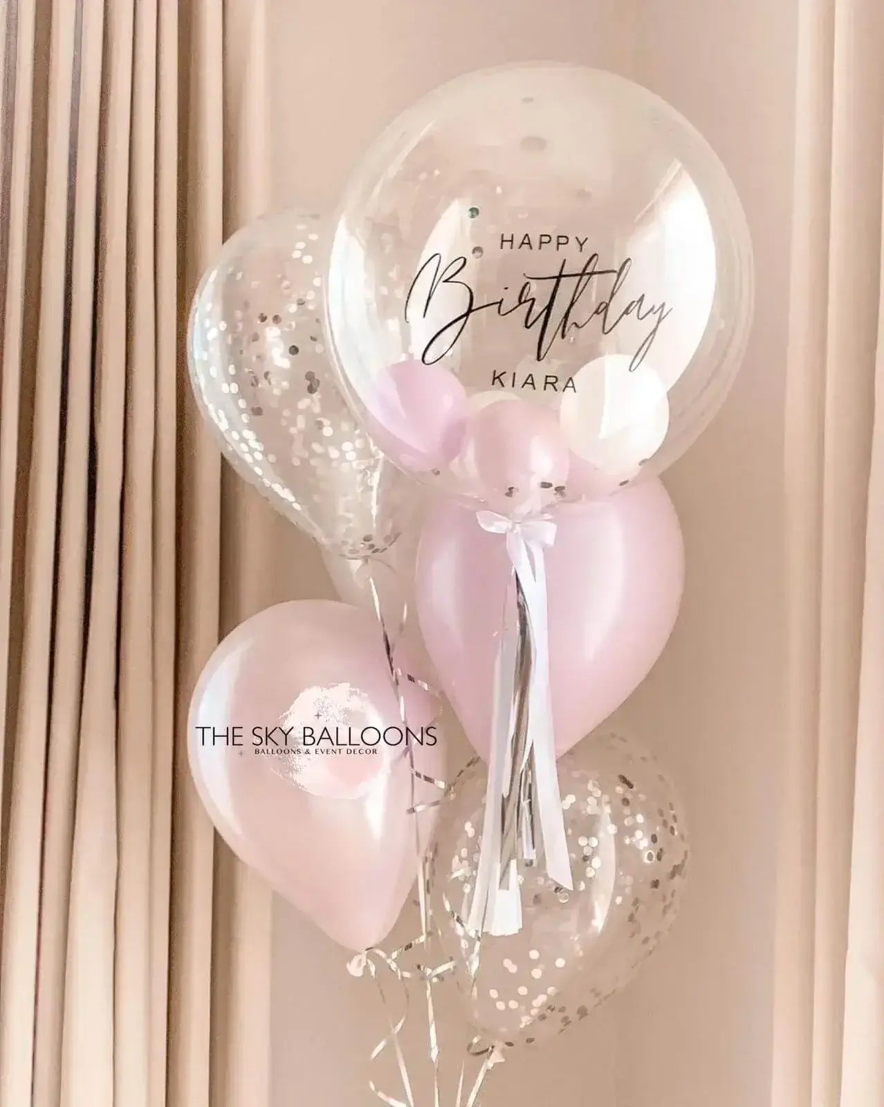 Pink Customized Birthday Balloon