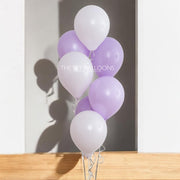 Balloon Bliss: Purple and White Collection