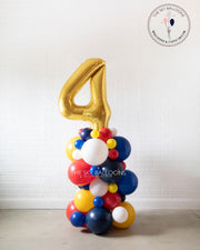 Festive Four Balloon Tower