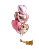 Rose Gold Valentine's Balloon Bouquet