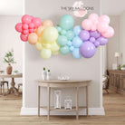 Pastel Rainbow Inflated Balloon Garland 2m