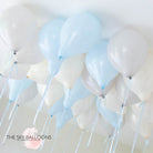 Macaron Blue Helium Ceiling Balloons